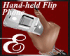 SILVER FLIP PHONE H/H