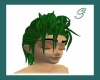 duotone green hair