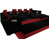 Red and Black sofa