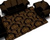 black n brown sofa set