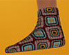 Retro Squares Socks 8 F