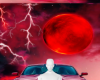 Red black car bg