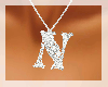 [DF] N silver necklace
