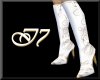 Cowgirl White/Gold Boots