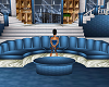 sassy blue corner sofa