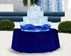 Blue Wedding Cake with T