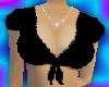 Busty Black Tie Top
