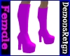 Platform Boots - Purple