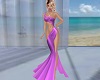 Lilac Purple Lace Gown