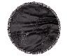 Black Silk Round Rug