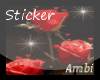 Sticker flower animated