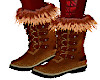 Brown Fur Snow Boots