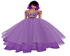 purple ballgown flowers