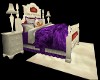Purple/Cream bed