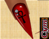 Cym Sekhmet Red Nails