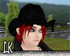[LK] Black hat red hair