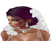 purple wedding hair