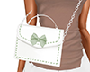 green F purse