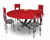 *B* red kitchen table p