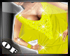 yellow pearl mini dress