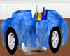Rich Blue Car