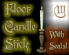 Floor Candle Stick White