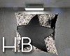 Leather Star Hide Pillow