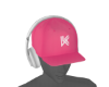 Pink Cap W/headphones