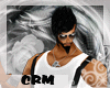 crm*white MUscled Tank