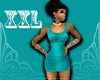 XXL OvalayTankDresBlue