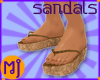 MJ Tan Turquoise Sandals