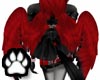 Red n Black Angel Wings