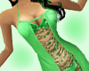 [2pz]green silk dresses
