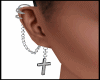 Silver Earrings Cross
