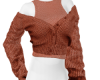 *B* Rust Open Cardigan
