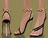 Gold Ankle Chain Heels