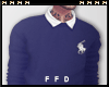 F, Sweater Blue