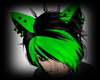 Black/Green Neko Ears