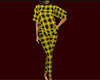 Yellow PJs Plaid Small F