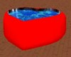 Heart hot tub