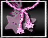 [FX] star necklace pink