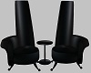 Custom Black Chair Set