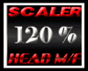 SCALER 120% HEAD