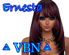 Ernesta hair dark plum