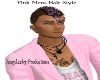 Pink Mens Hairstyle