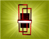 RED ABSTRACT LAMP