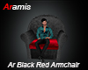 Ar Black Red Armchair