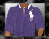 Z3anz Polo Purple Mens