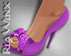 Purple Bow Pumps