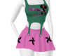 Green&Pink| Skirt Set 1